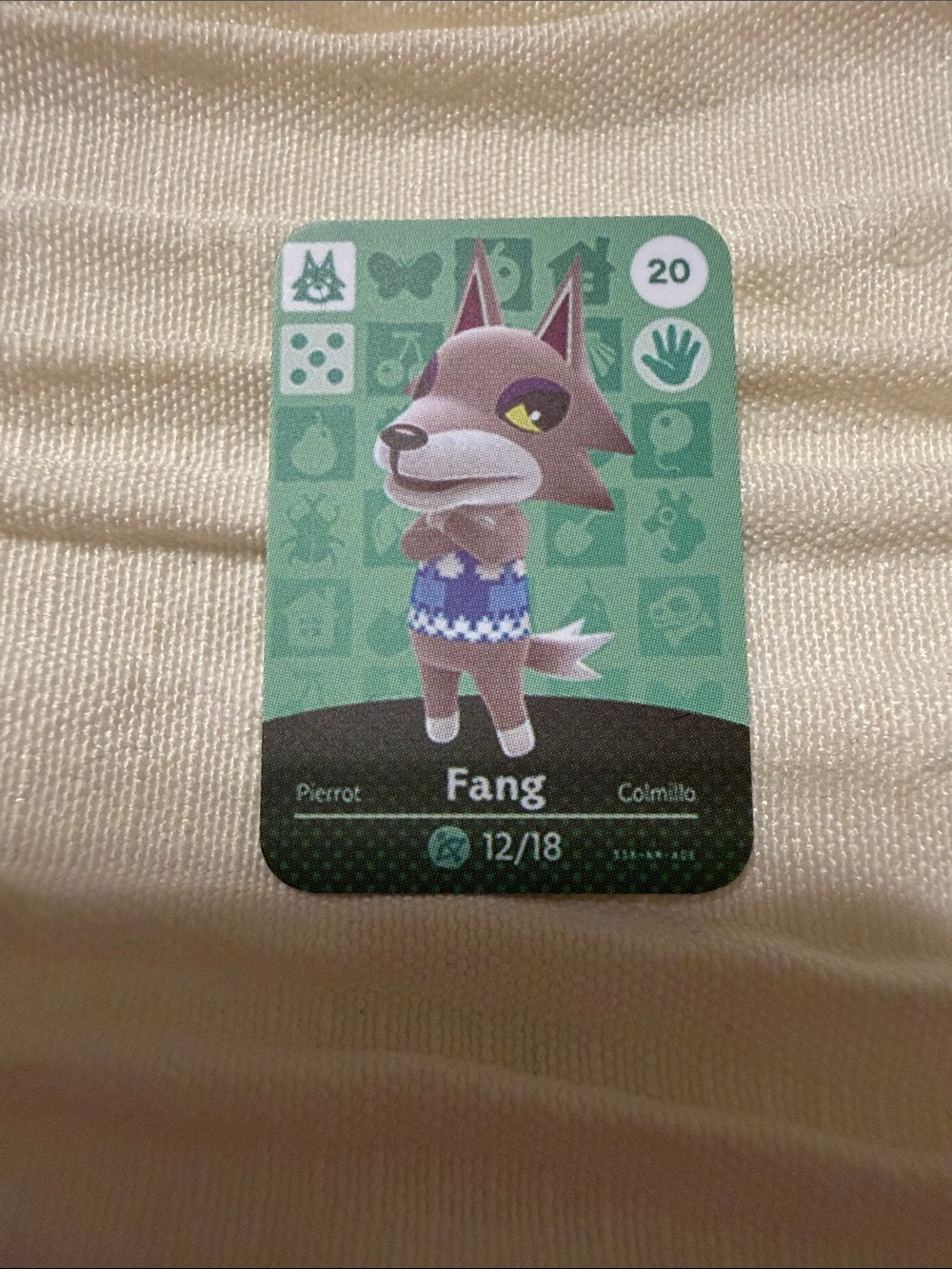 Fang Animal Crossing Amiibo Card Unofficial Villager NFC